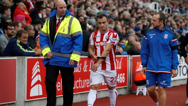 Xherdan Shaqiri erlitt nur eine leichte Zerrung. Xherdan Shaqiri erlitt nur eine leichte Zerrung.