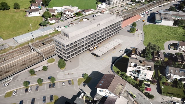Planskizze des neuen Bahnhofs in Altdorf Planskizze des neuen Bahnhofs in Altdorf