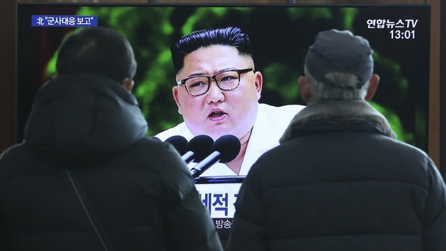 Kim bei seiner Neujahransprache Kim bei seiner Neujahransprache