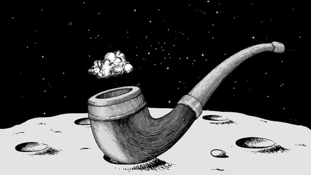 Pfeife auf dem Mond