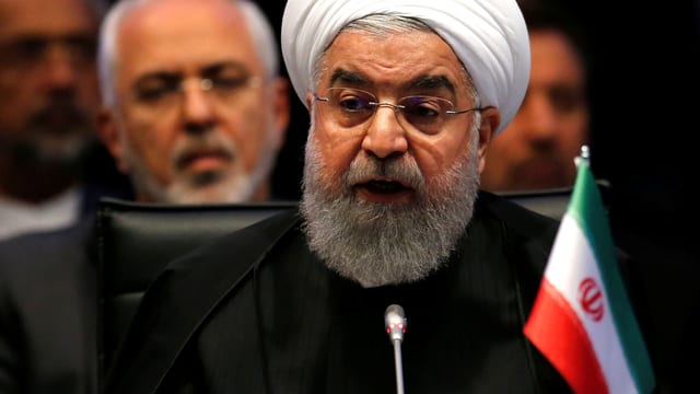 Rohani an Pressekonferenz Rohani an Pressekonferenz