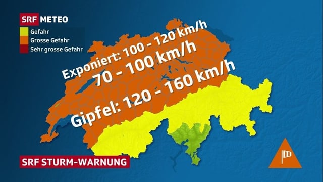 Karte der Schweiz. Karte der Schweiz.