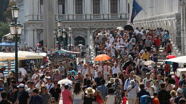 Touristen in Venedig Touristen in Venedig