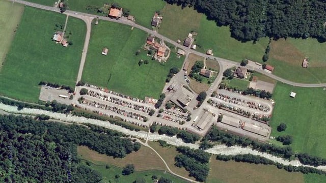 Luftaufnahme der Talstation Luftaufnahme der Talstation