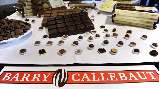 Barry Callebaut-Schaufenster. Barry Callebaut-Schaufenster.