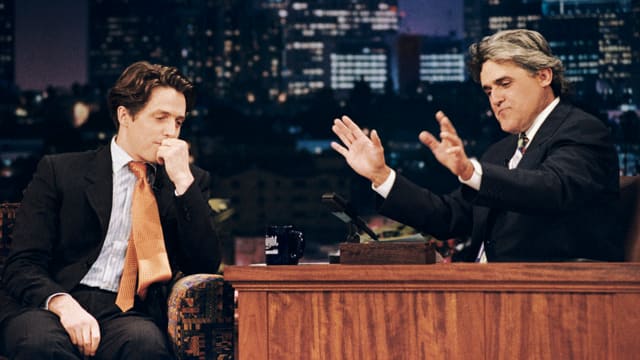 Jay Leno mit Hugh Grant Jay Leno mit Hugh Grant