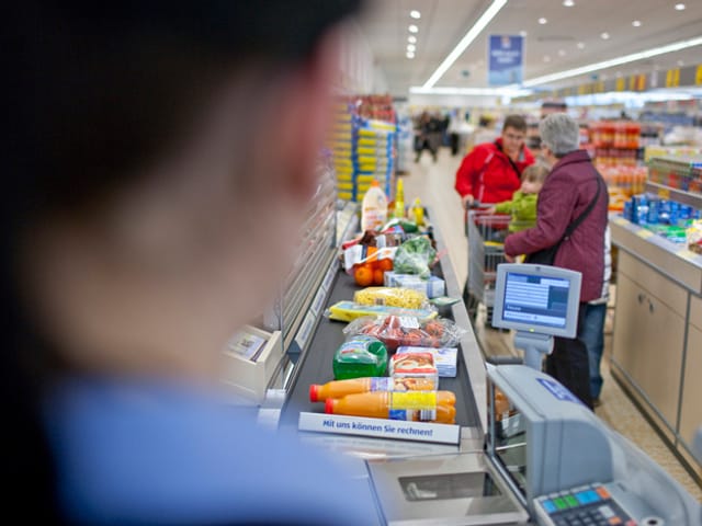 Supermarktkasse.