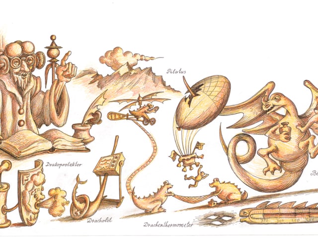 Ilustration aus dem Drachen-Buch Ilustration aus dem Drachen-Buch