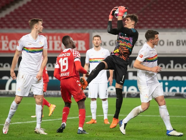 Stuttgart-Goalie Gregor Kobel. Stuttgart-Goalie Gregor Kobel.