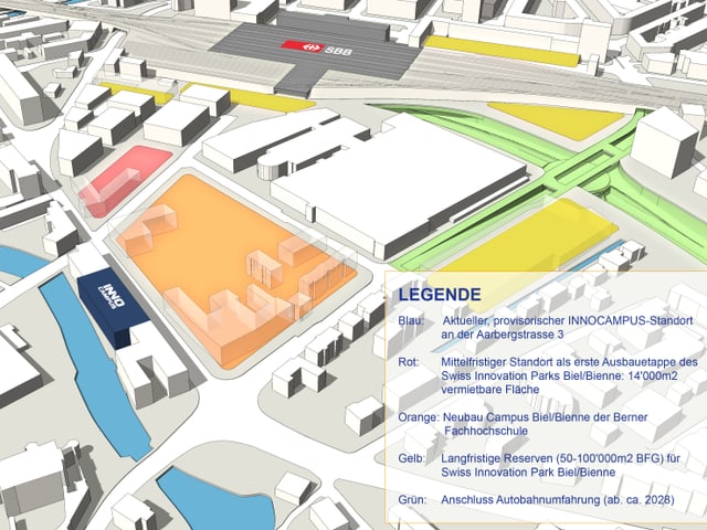 Plan des Innovationsparks. Plan des Innovationsparks.