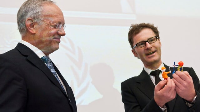 Schneider-Ammann und Daniel Lampart Schneider-Ammann und Daniel Lampart