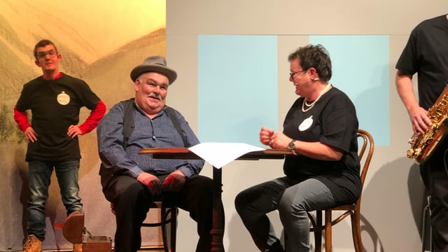 Probe des Musik-Theaters Anna und der Richter in Appenzell Probe des Musik-Theaters Anna und der Richter in Appenzell