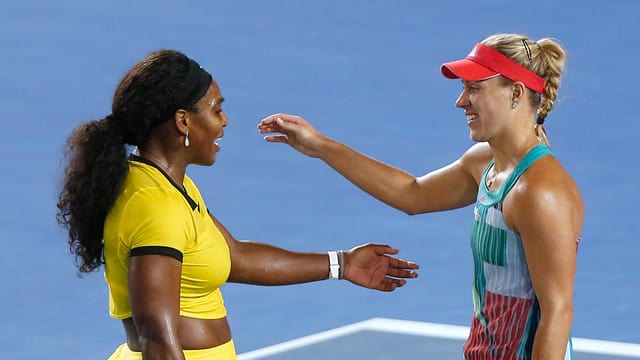 Serena Williams und Angelique Kerber. Serena Williams und Angelique Kerber.