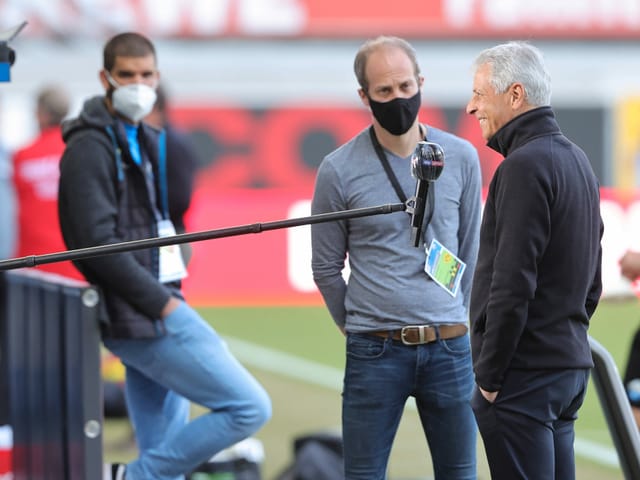 Lucien Favre beim Interview