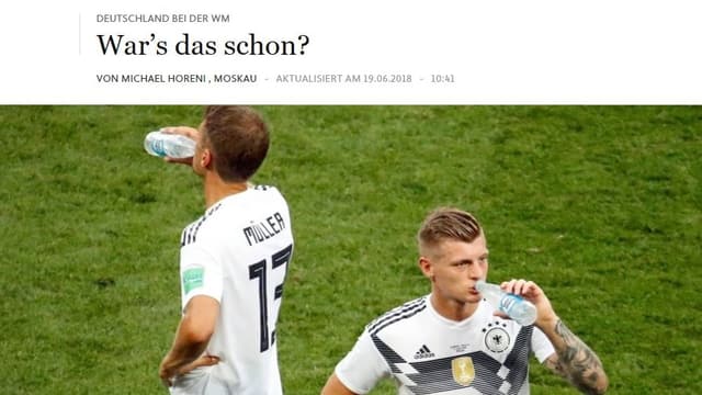 Die Schlagzeile auf FAZ.de. Die Schlagzeile auf FAZ.de.