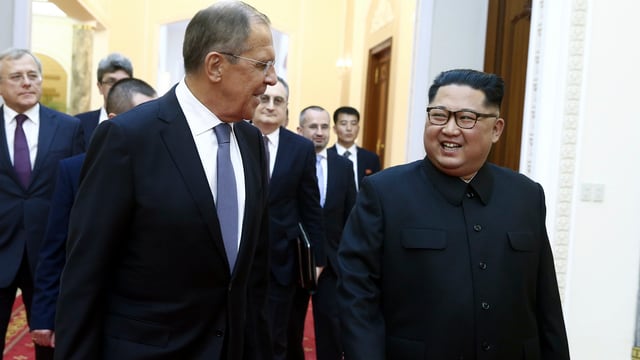 Kim mit Lawrow. Kim mit Lawrow.