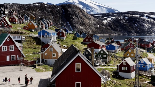Häuser auf Grönland. Häuser auf Grönland.