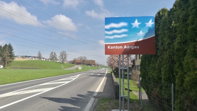 Schild Kanton Aargau Schild Kanton Aargau