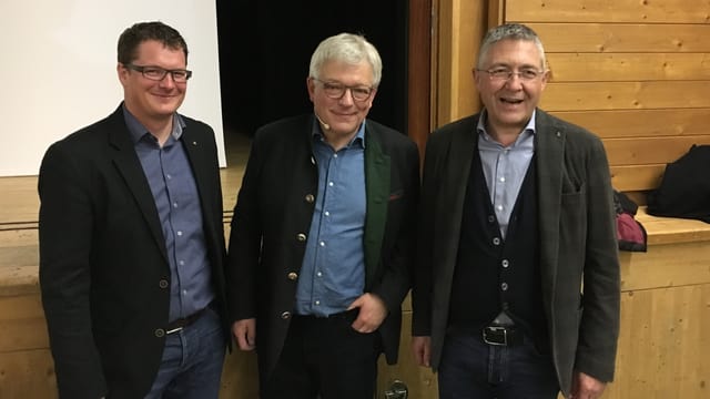 Ils referents: Rudolf Büchi, Beat Roeschlin, Vincent Augustin (da sen.) Ils referents: Rudolf Büchi, Beat Roeschlin, Vincent Augustin (da sen.)
