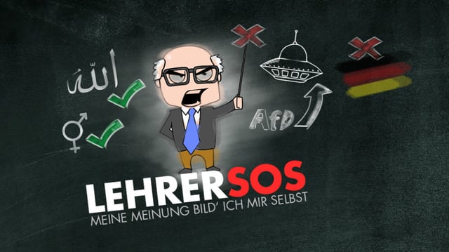 Internetseite "Lehrersos" mit dem Slogan: "Meine Meinung bild ich mir selbst." Internetseite "Lehrersos" mit dem Slogan: "Meine Meinung bild ich mir selbst."