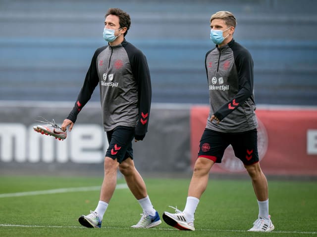 Die Routiniers Thomas Delaney und Jens Stryger Larsen. Die Routiniers Thomas Delaney und Jens Stryger Larsen.