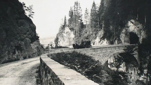 Postkarte mit der Chlusstaldenbrücke aus dem Jahr 1925. Postkarte mit der Chlusstaldenbrücke aus dem Jahr 1925.
