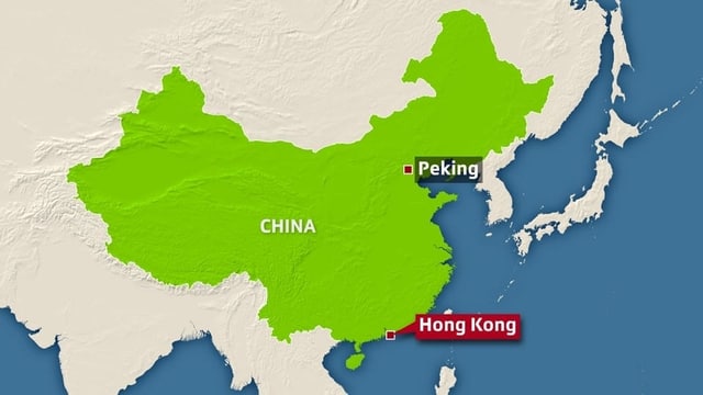 Charta da la China cun Hongkong. Charta da la China cun Hongkong.