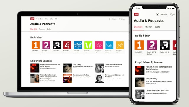 Die neue Audioplattform von SRF. Die neue Audioplattform von SRF.