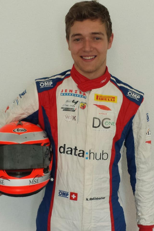 Nico Rindlisbacher posiert vor der Kamera in seinem Tenue. Nico Rindlisbacher posiert vor der Kamera in seinem Tenue.
