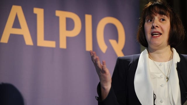 Alpiq-Chefin Jasmin Staiblin findet die Quartalszahlen «solide», trotzdem rechnet sie fürs Gesamtjahr mit einem Verlust, Alpiq-Chefin Jasmin Staiblin findet die Quartalszahlen «solide», trotzdem rechnet sie fürs Gesamtjahr mit einem Verlust,