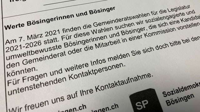 Ein Inserat in einem Anzeiger. Ein Inserat in einem Anzeiger.