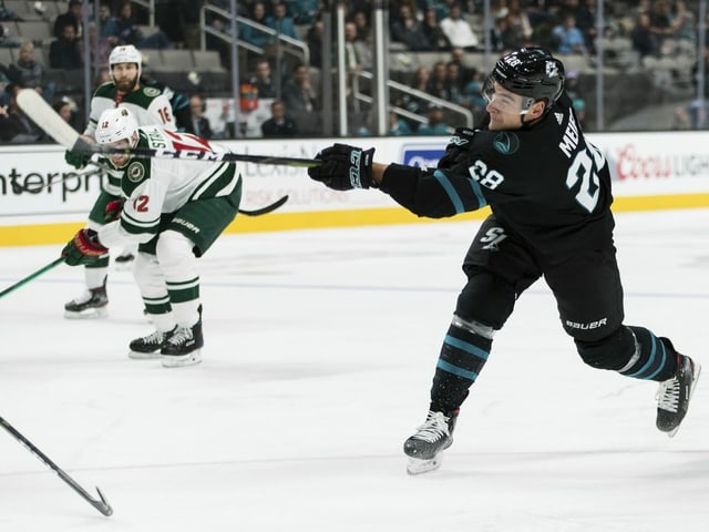 San Joses Timo Meier. San Joses Timo Meier.