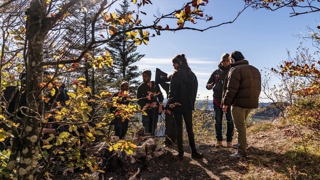 Einblick in die Dreharbeiten zu «Wilder» letzten Herbst im Jura. Einblick in die Dreharbeiten zu «Wilder» letzten Herbst im Jura.