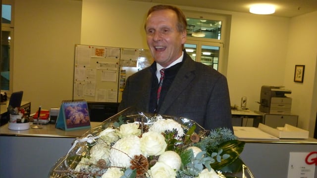Ueli Studer (SVP), der strahlende Sieger und künftige Gemeindepräsident von Köniz.