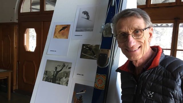 Walter Steiner mit Ski Walter Steiner mit Ski