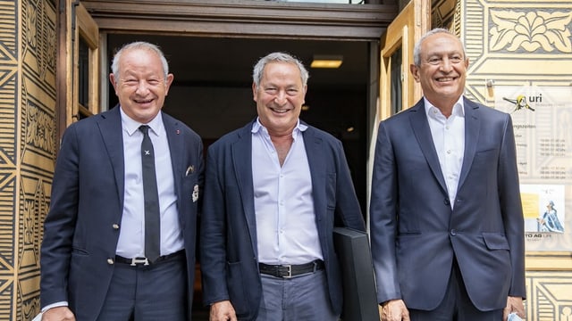 Ils frars (da san.) Naguib Sawiris, Samih Sawiris und Nassef Sawiris Ils frars (da san.) Naguib Sawiris, Samih Sawiris und Nassef Sawiris