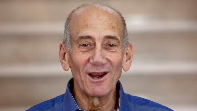 Porträt von Ehud Olmert. Porträt von Ehud Olmert.