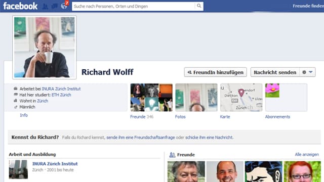 Richard Wolff ist bis jetzt lediglich auf Facebook. Richard Wolff ist bis jetzt lediglich auf Facebook.