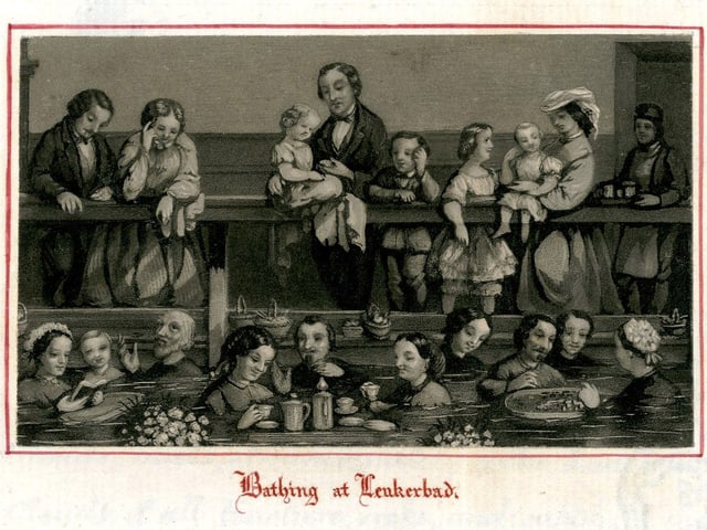 Historische Aufnahme von Badenden Historische Aufnahme von Badenden