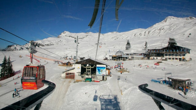 Blich auf Skigebiet Madrisa Blich auf Skigebiet Madrisa