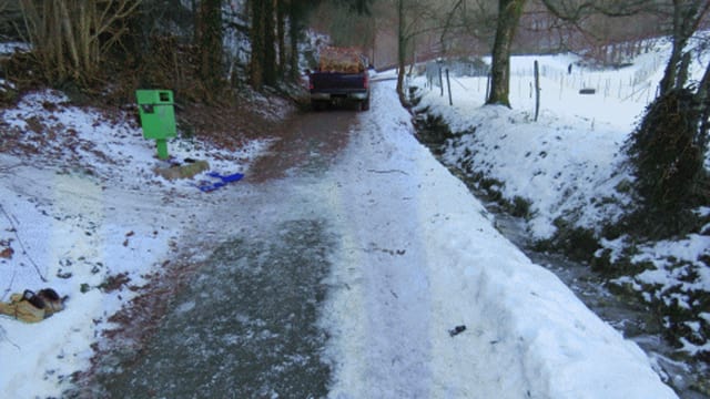 Unfallstelle in Zeiningen Unfallstelle in Zeiningen