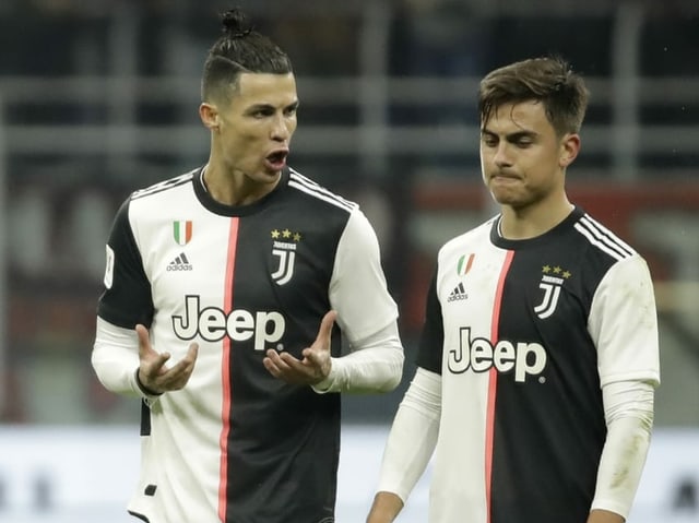 Cristiano Ronaldo (links) und Paulo Dybala bei einem Spiel von Juventus Cristiano Ronaldo (links) und Paulo Dybala bei einem Spiel von Juventus