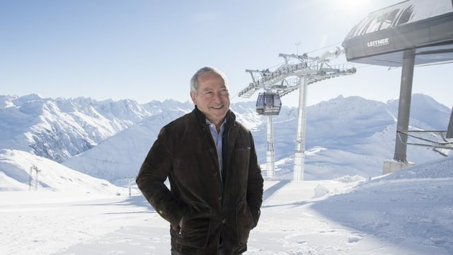 Samih Sawiris 2018 bei der offiziellen Eröffnung des Skigebiets auf dem Oberalpass.
