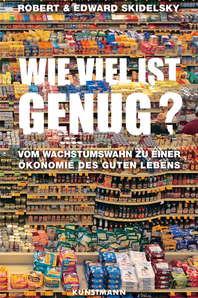 Titel des Buches "Wie viel ist genug?". Titel des Buches "Wie viel ist genug?".