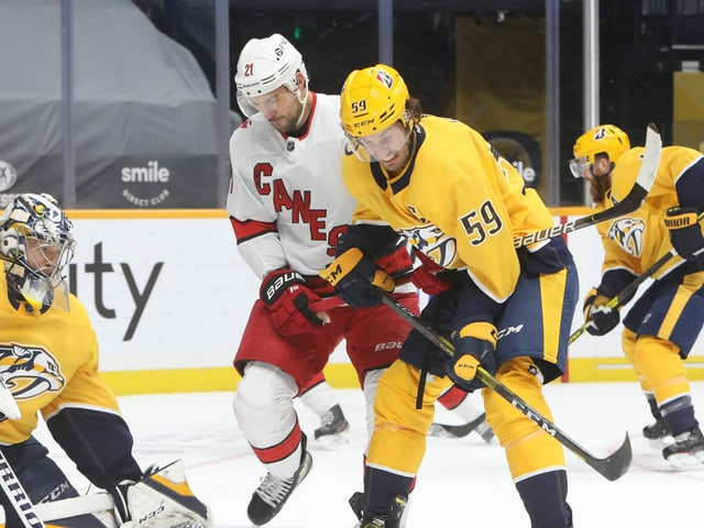 Nino Niederreiter (l.) und Roman Josi. Nino Niederreiter (l.) und Roman Josi.