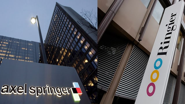 Logos vor den Hauptsitzen in der Schweiz. Logos vor den Hauptsitzen in der Schweiz.