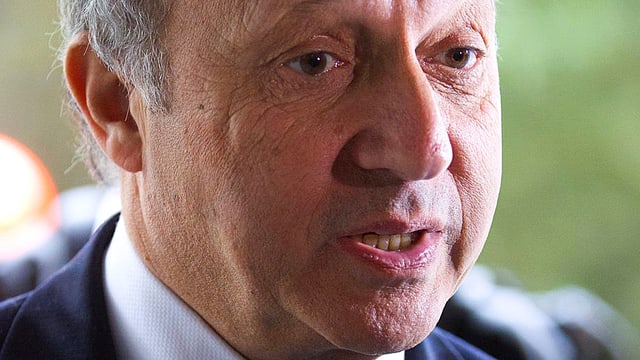 Frankreichs Aussenminister Laurent Fabius im Interview. Frankreichs Aussenminister Laurent Fabius im Interview.