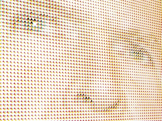 Verpixeltes Portrait eines Mannes. Verpixeltes Portrait eines Mannes.