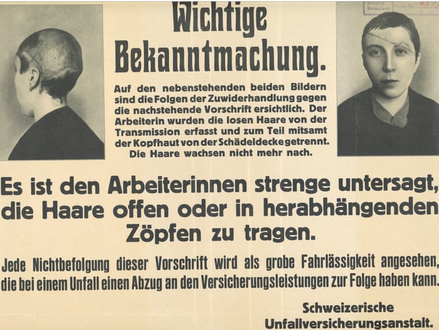 Plakat aus dem Suva-Archiv. Plakat aus dem Suva-Archiv.