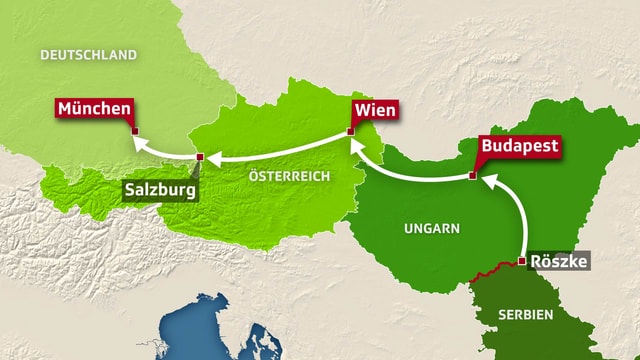 Die Balkanroute. Die Balkanroute.